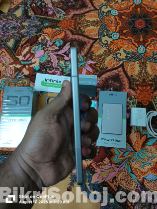 Infinix Note 50 pro 8/256 ৯ মাসের ওয়ারেন্টি সহ